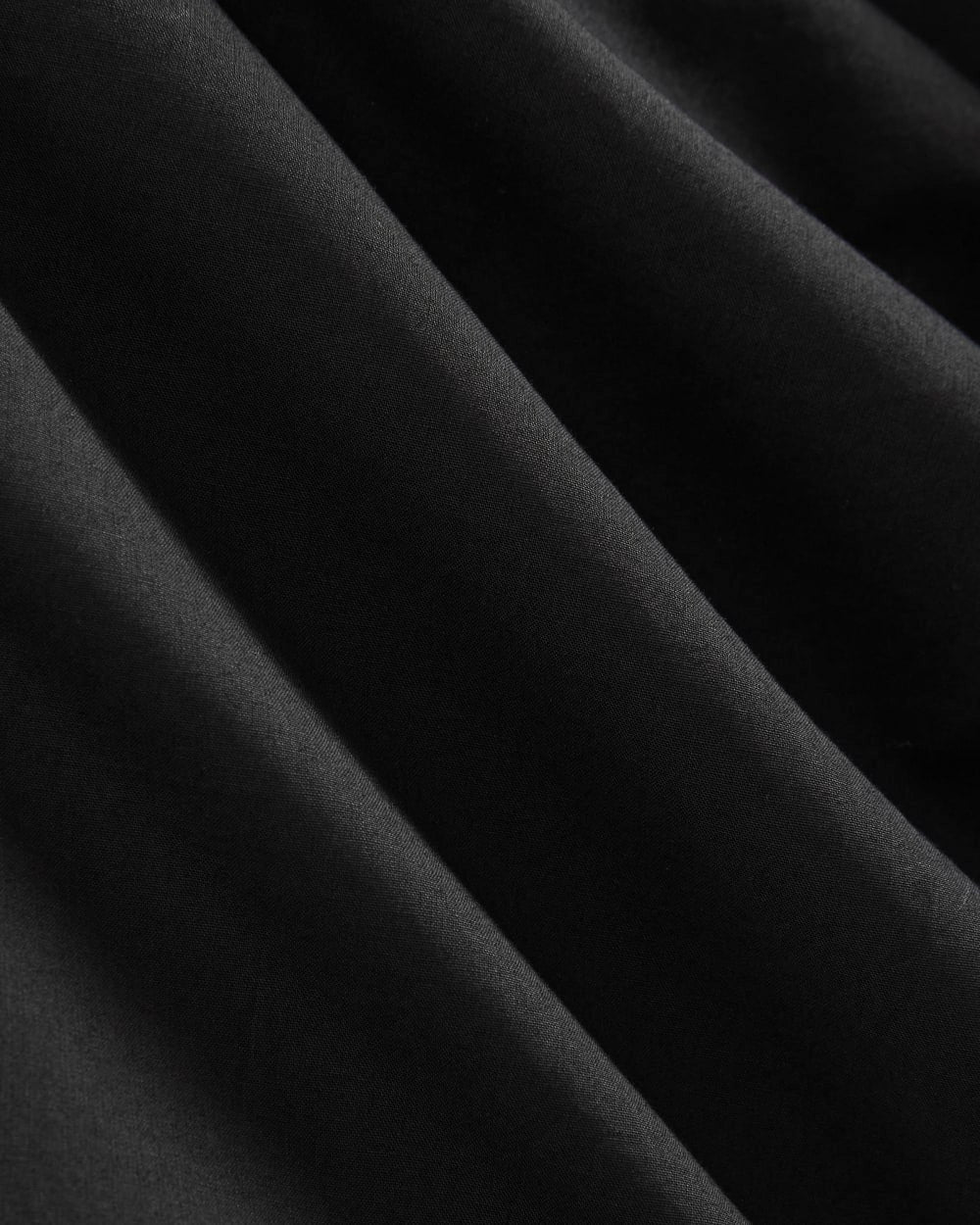The Drawcord Shirtdress in Ultrasoft Cotton | Black