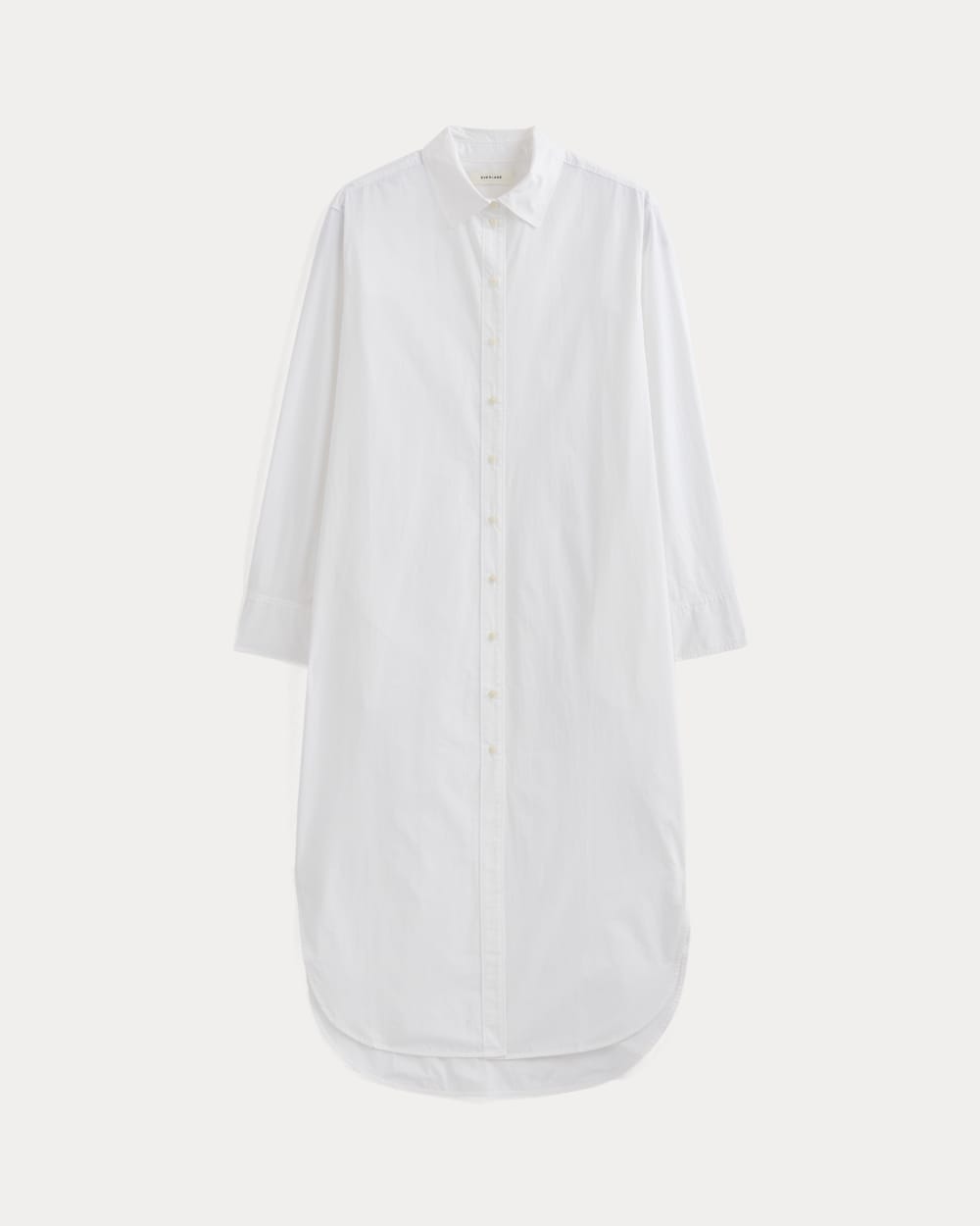 Midi Shirtdress in Ultrasoft Cotton | White