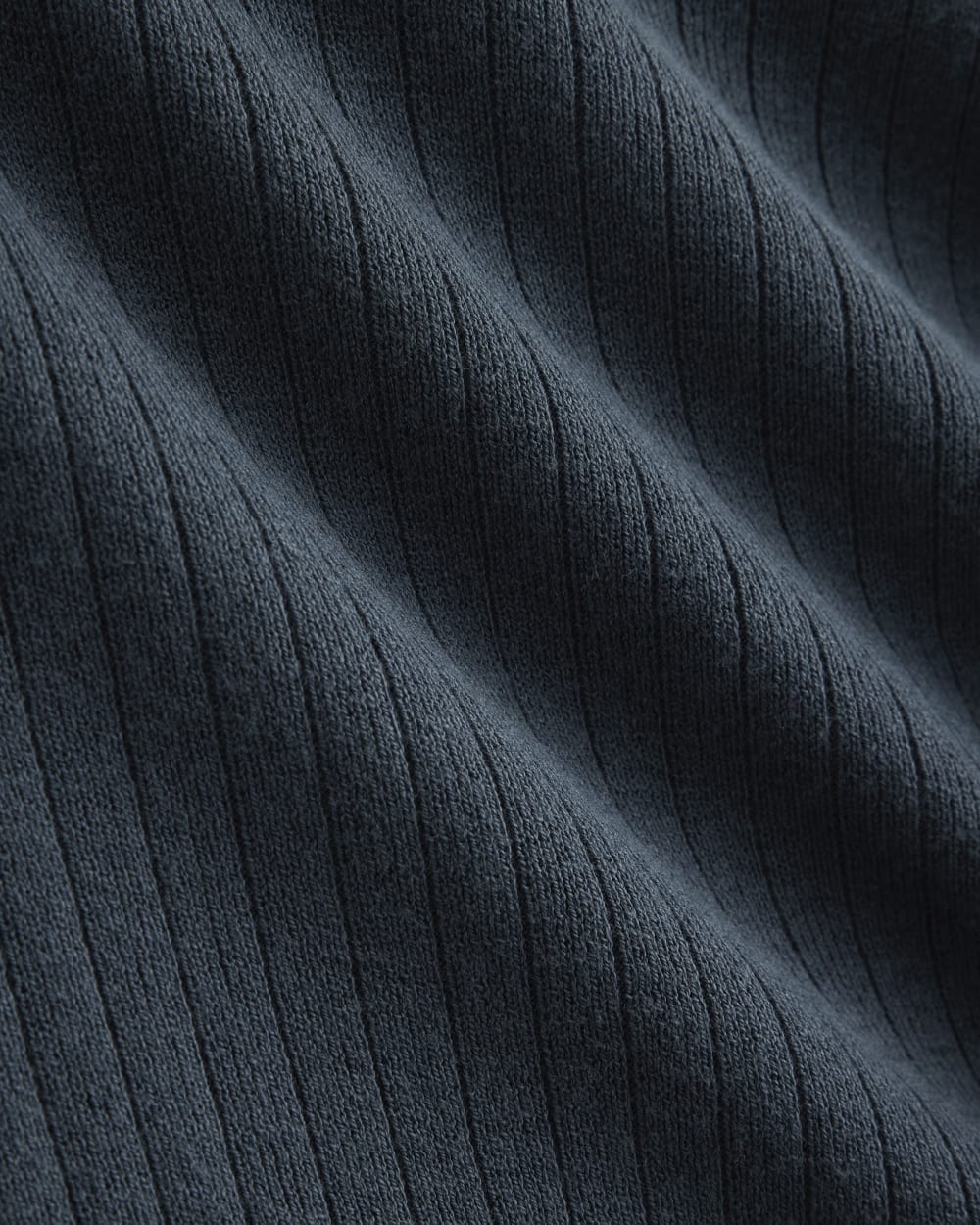 Textured Knit Tee | Midnight Navy