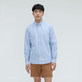 The Standard Fit Japanese Oxford Shirt | Uniform | Lapis Blue / Bright Jade / Optic White | Standard
