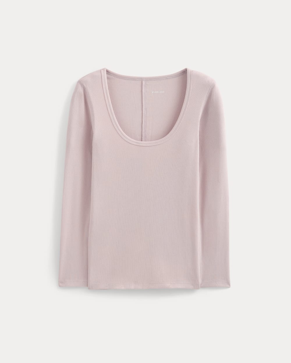 Luxe Rib Deep U-Neck Top | Burnished Lilac
