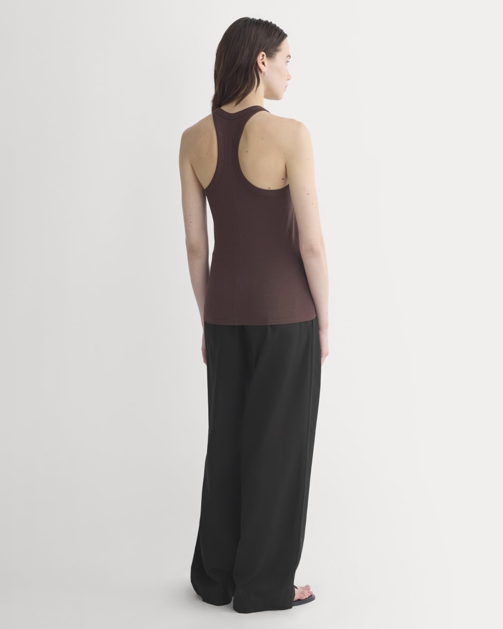 Luxe Rib Racerback Tank | Coffee Bean