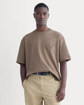 Oversized Midweight Tee | Deep Taupe