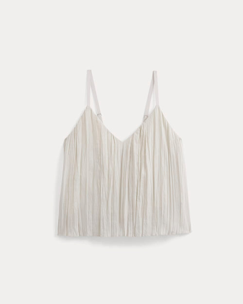 Crinkle Trapeze Tank | Birch