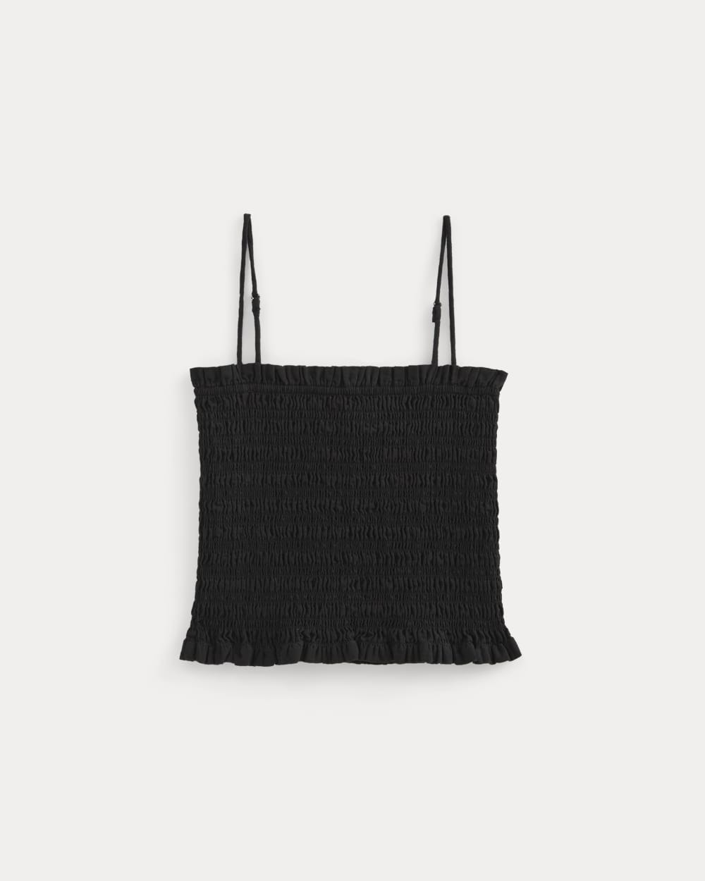 Gauze Smocked Cami | Black