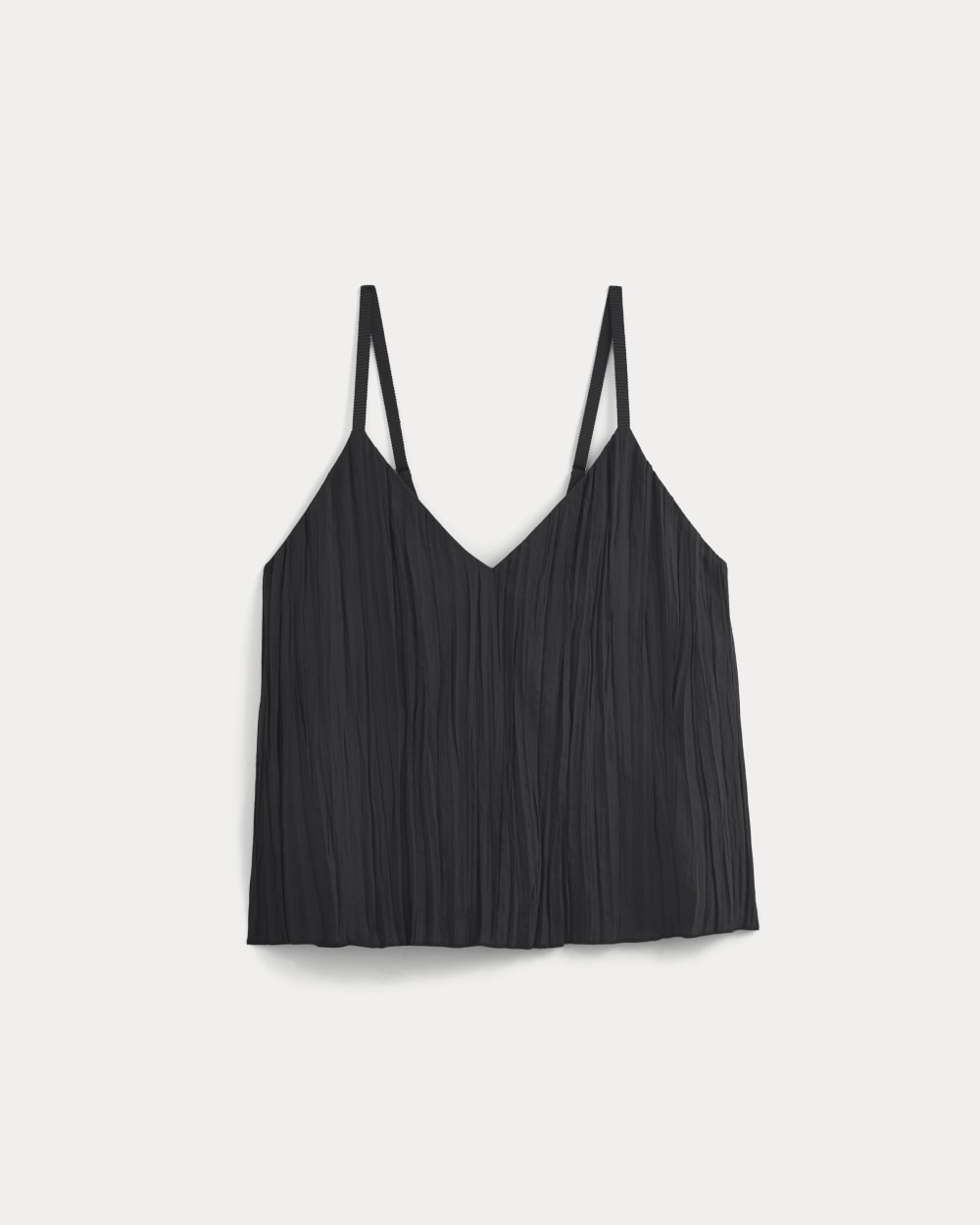 Crinkle Trapeze Tank | Black