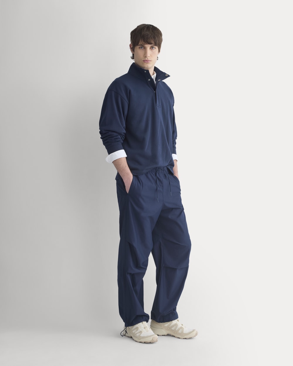 Baggy Parachute Pant | Deep Navy