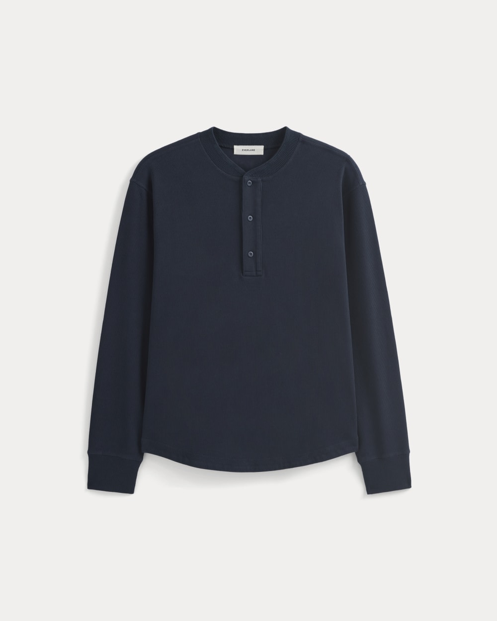 Vintage Rib Henley | Navy