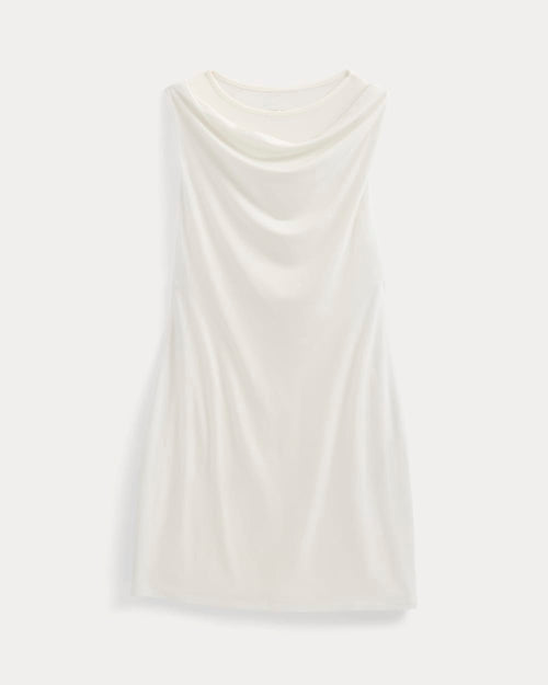 Cowl Neck Mini Dress | Bone