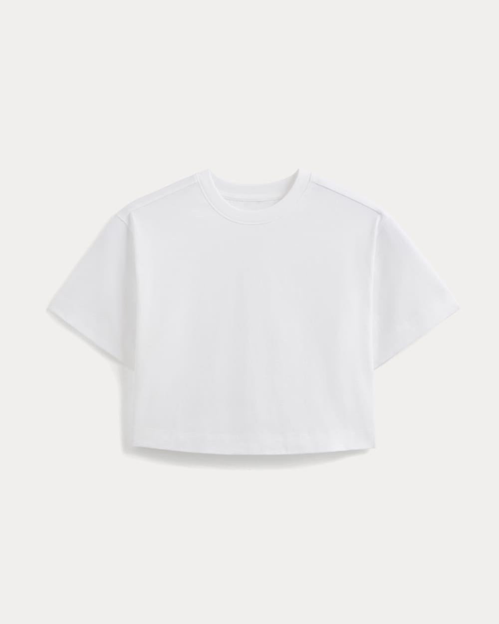 Forever Jersey Cropped Tee | White