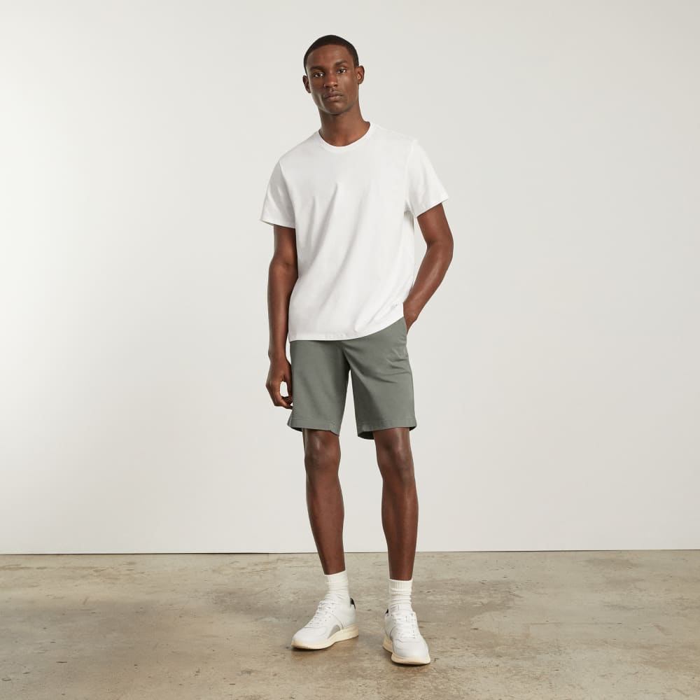 The 9" Slim-Fit Performance Chino Short | Pewter Green