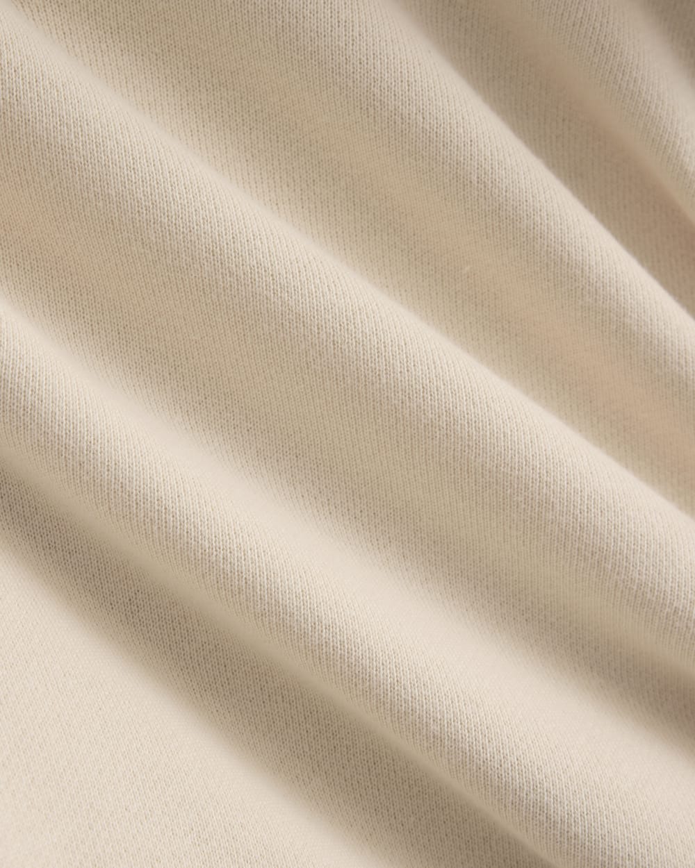 Lightweight Terry Cropped Full-Zip | Parchment