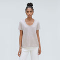 The Air Scoop-Neck Tee | Heathered Oatmeal