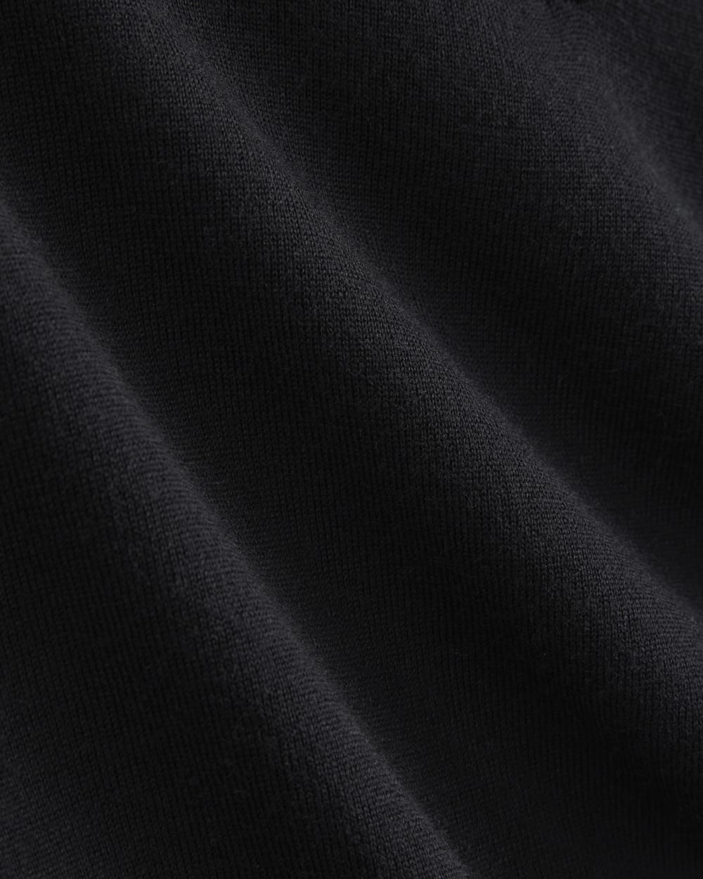 Oversized Polo in Ultrafine Merino | Black