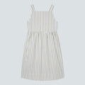 The Seersucker Midi Dress | Nutria / Off-White