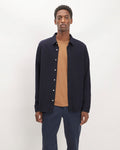 The Long-Sleeve Pique Shirt | Deep Navy