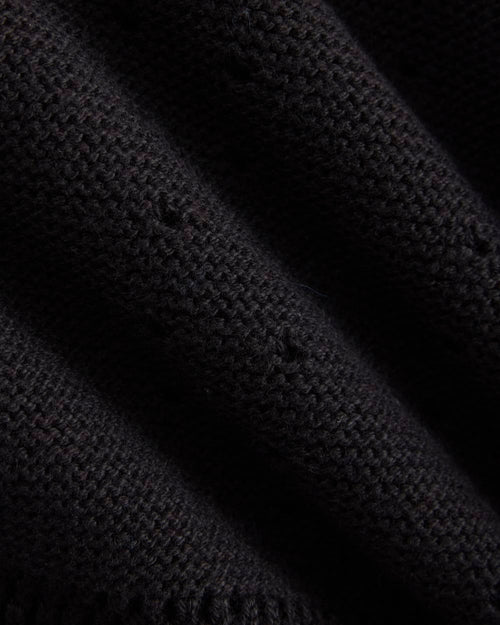 Open-Knit Short in Everyday Cotton | Black