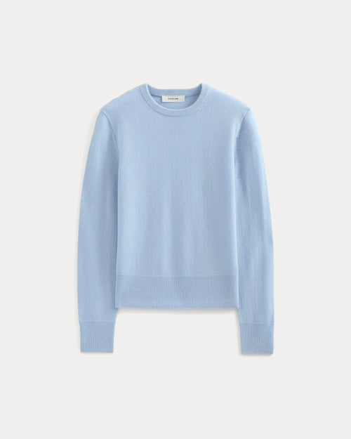 Cashmere Slim Crew Sweater | Open Air Blue