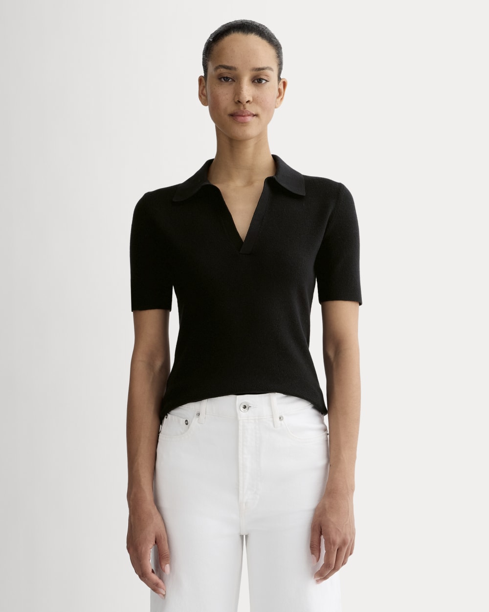 The Knit Polo | Black