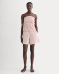 The Seersucker Pull-On Short | Soft Orange
